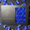 Box Roses Bleues, Parfum Luxuria et Lip Glow Rose Foncé