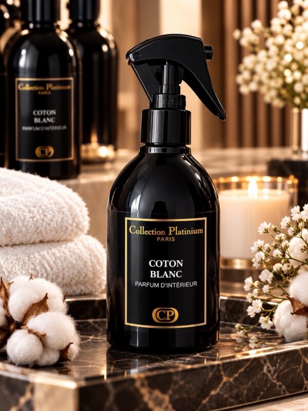 Parfum d’intérieur Coton Blanc – Collection Platinum Paris